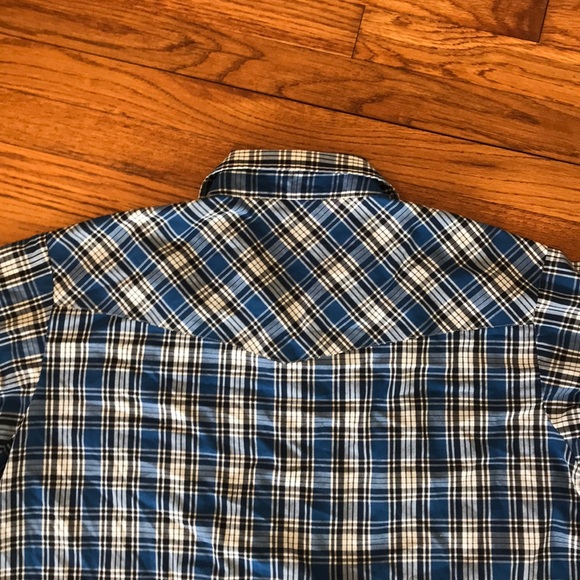 Cattleman Ely XL snap closure shirt blue plaid - Picture 7 of 7